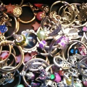 40 Charm & Beaded Keychains